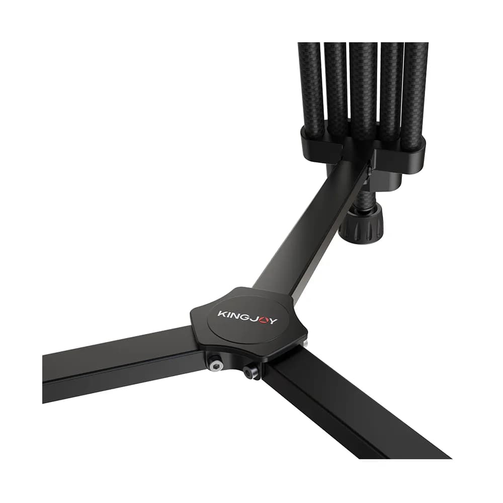 سه پایه فیلمبرداری کینگ جوی Kingjoy VT3500 Pro VideoTripod+VT-3530 Head — تصویر ۸