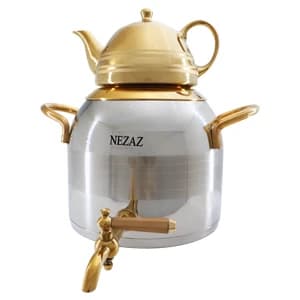 ست کتری قوری استیل نزاز (5 لیتر) کد 2601 — تصویر ۳