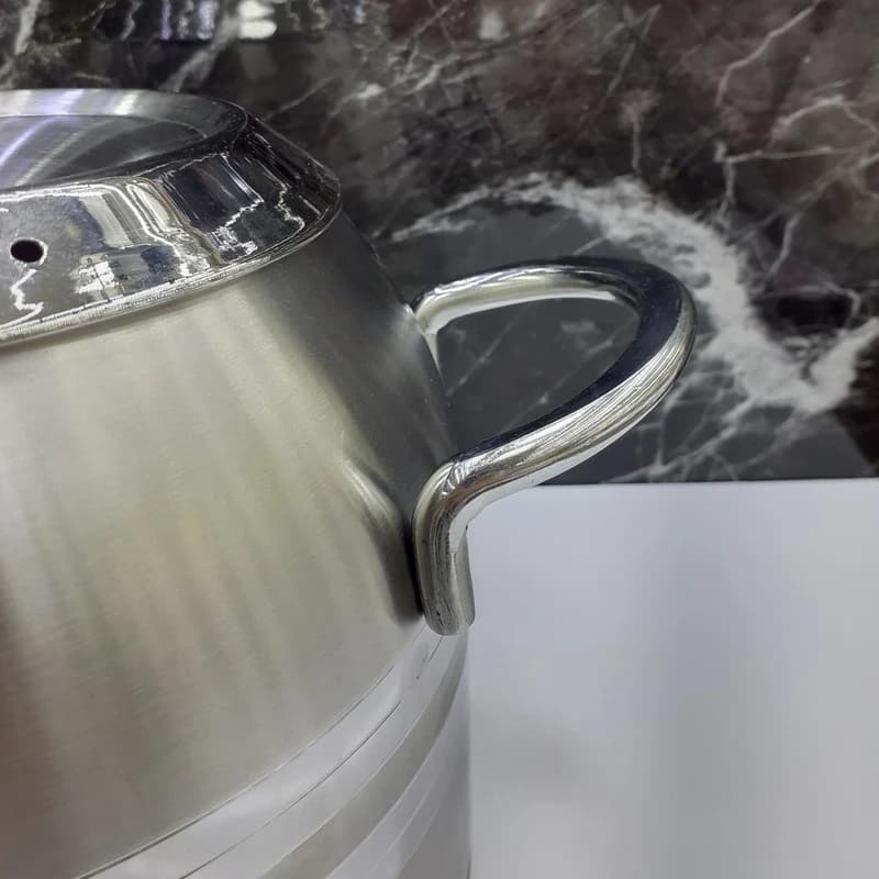 ست کتری قوری استیل نزاز (5 لیتر) کد 2600 — تصویر ۴