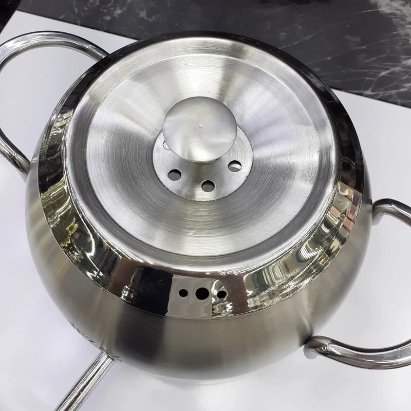 ست کتری قوری استیل نزاز (5 لیتر) کد 2600 — تصویر ۵