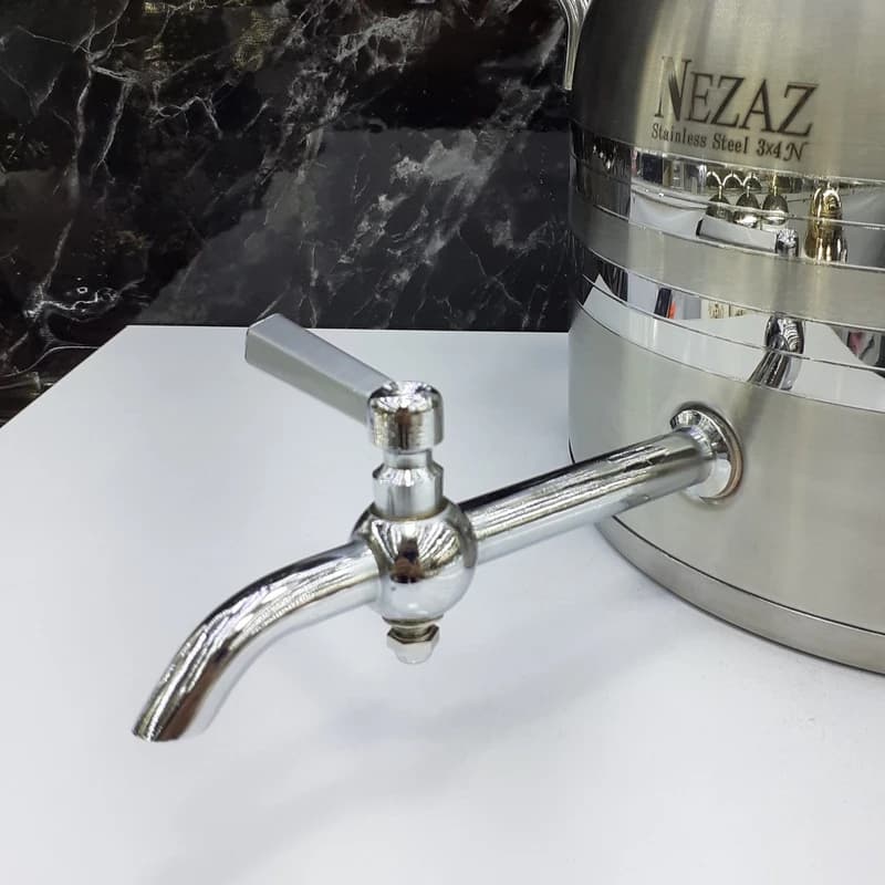 ست کتری قوری استیل نزاز (5 لیتر) کد 2600 — تصویر ۳