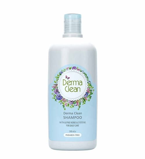 شامپو روزانه عصاره گیاهان آلپ و سیستئین Derma Clean حجم 500mL — تصویر ۲
