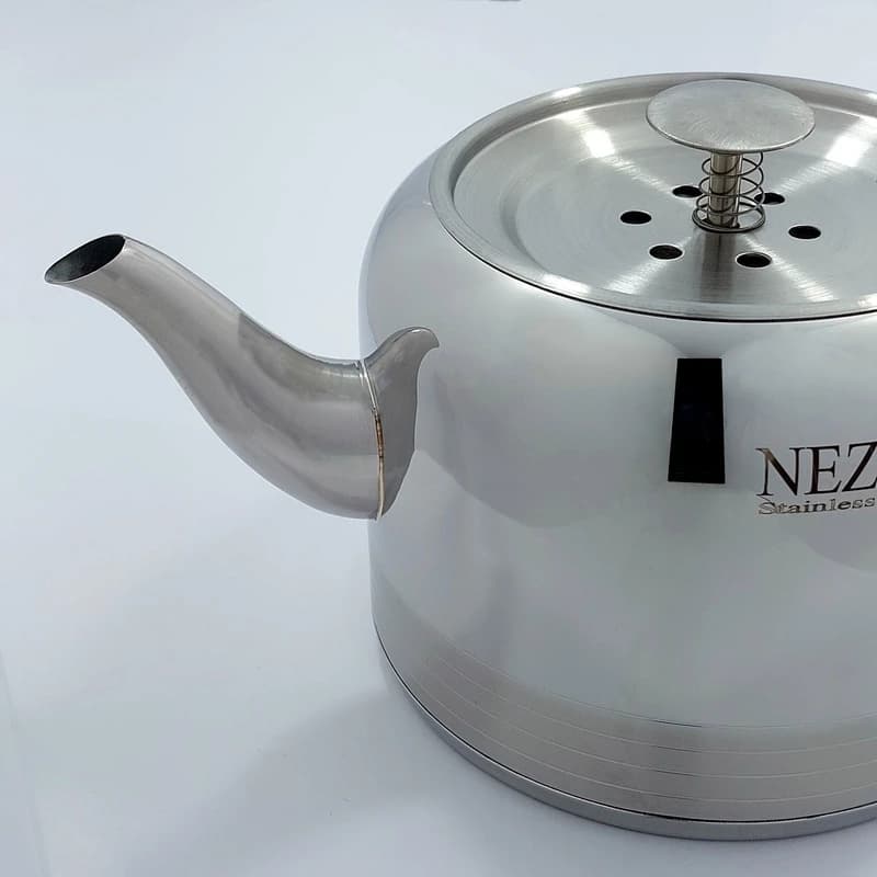 ست کتری قوری استیل نزاز (2.5 لیتر) کد 2400 — تصویر ۳