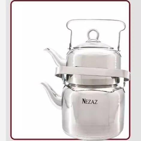 ست کتری قوری استیل نزاز (2.5 لیتر) کد 2302