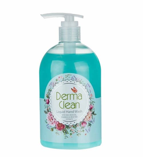 مایع دستشویی صدفی درماکلین با عصاره های مگنولیا و وایلدیام حجم 500mL