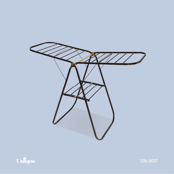 بندرخت فلزی تسمه ای یونیک (مشکی طلایی) مدل UN-8017