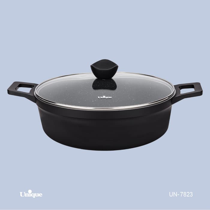 تابه دو دسته کف گرانیت (سایز 32) مدل UN-7823