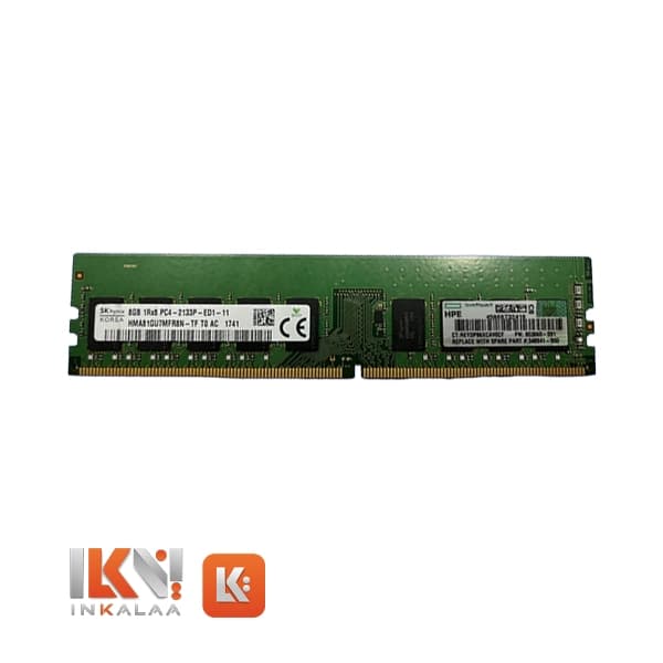 رم سرور استوک اچ پی HPE 8GB Single Rank x4 DDR4 ECC-2133