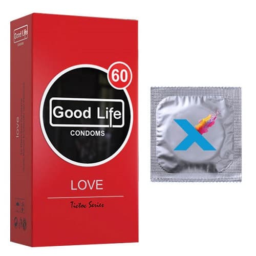 کاندوم گودلایف تیک تاک مدل love بسته 12 عددی