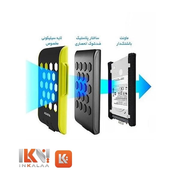 حافظه اچ دی دی اکسترنال ای دیتا (ADATA) مدل HD720 ظرفیت 1TB — تصویر ۳