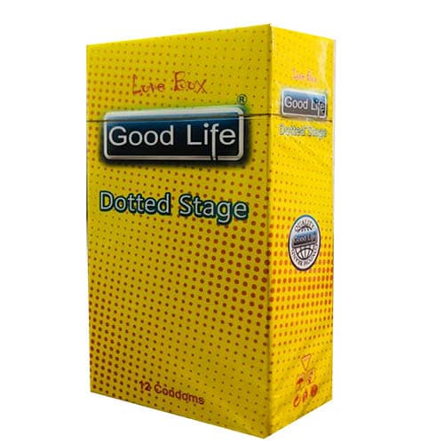کاندوم گودلایف مدل DOTTED STAGE کد GO02 بسته 12 عددی