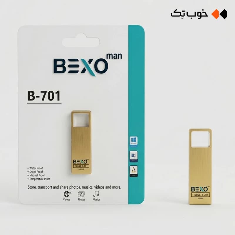 فلش 128 گیگابایت Bexoman مدل B-701 — تصویر ۳
