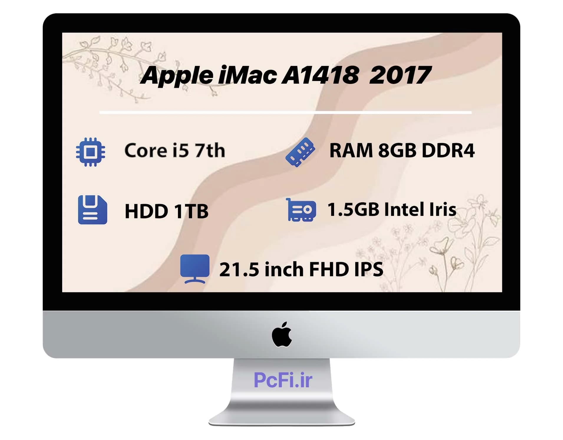Apple iMac A1418 21.5 inch 2017 | i5-RAM 8GB-HDD 1TB