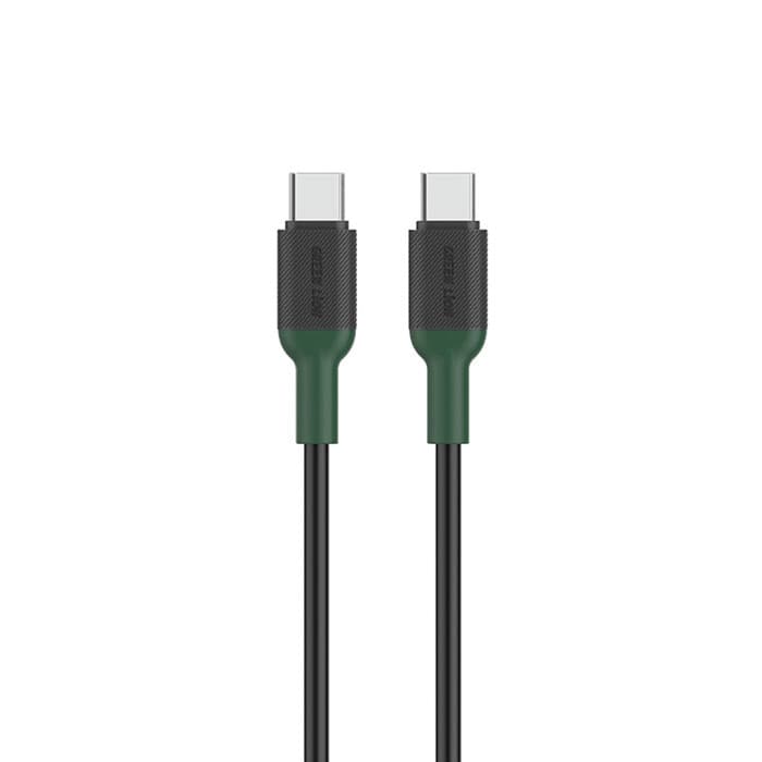 کابل شارژ 60W تایپ C به تایپ C گرین لاین مدل GNCPCTYC1M به طول 1 متر