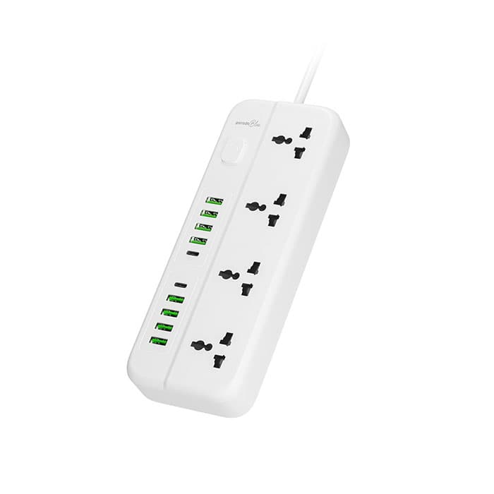 چند راهی برق و شارژر پرودو مدل 4Universal Sockets