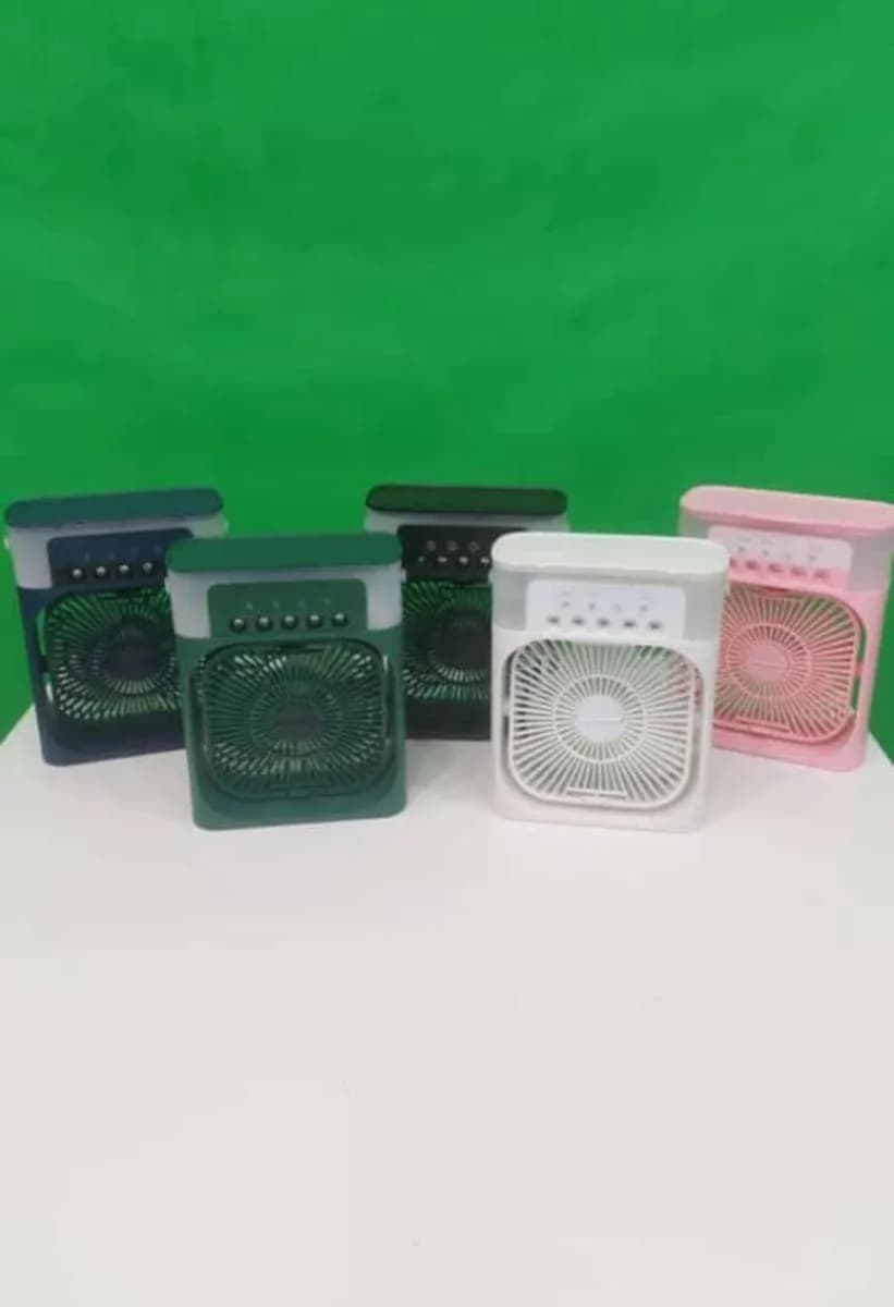 مینی پنکه مه پاش Air Cooler Fan | خنک‌کننده رومیزی با مه‌پاش و تایمر سه‌حالته — تصویر ۴