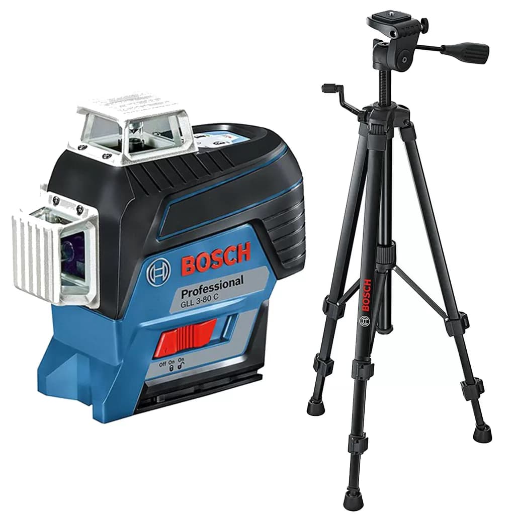تراز لیزری خطی سه خط بوش مدل GLL 3-80 +BT 150