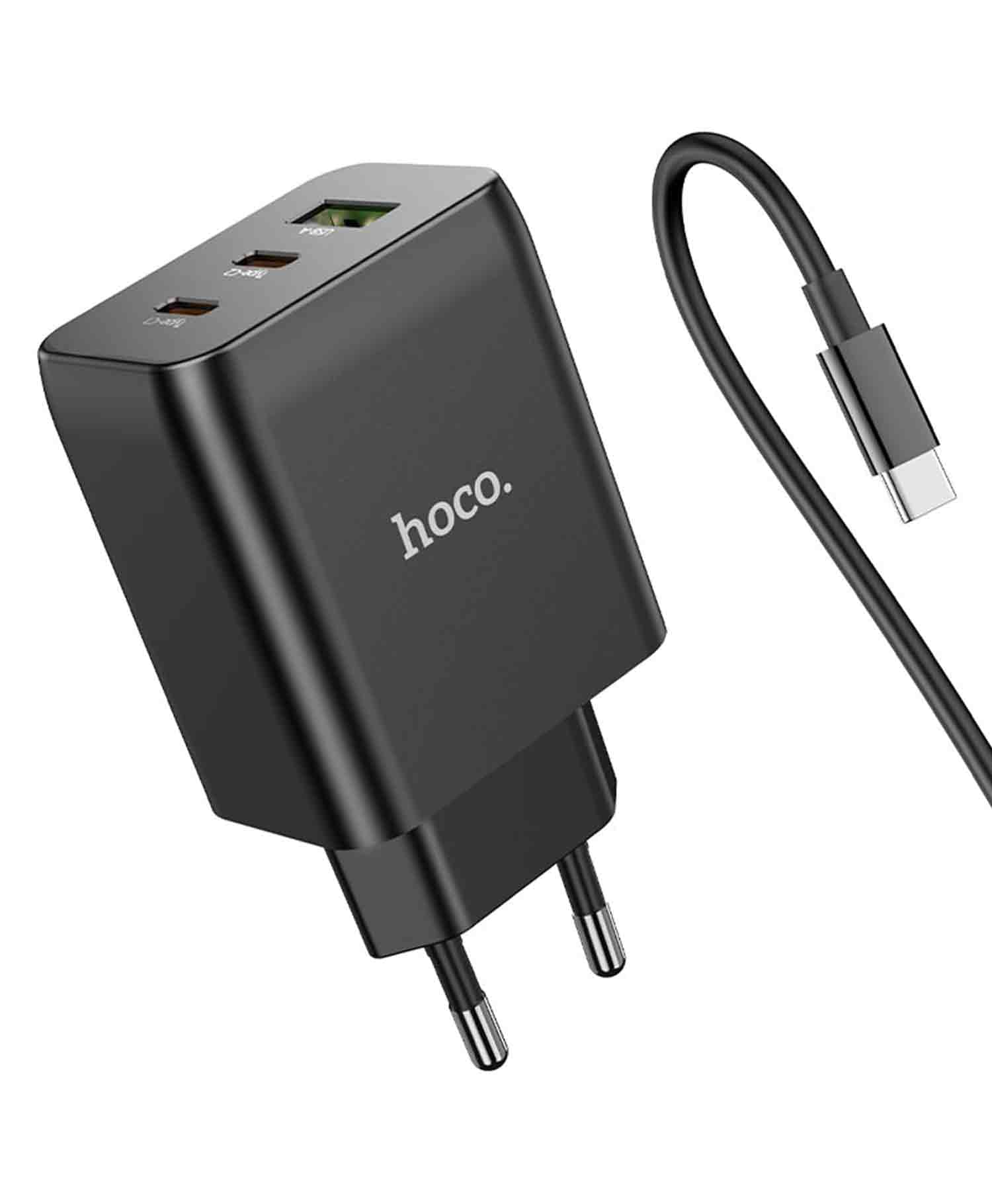 شارژر دیواری هوکو N18 65W GAN به همراه کابل USB-C