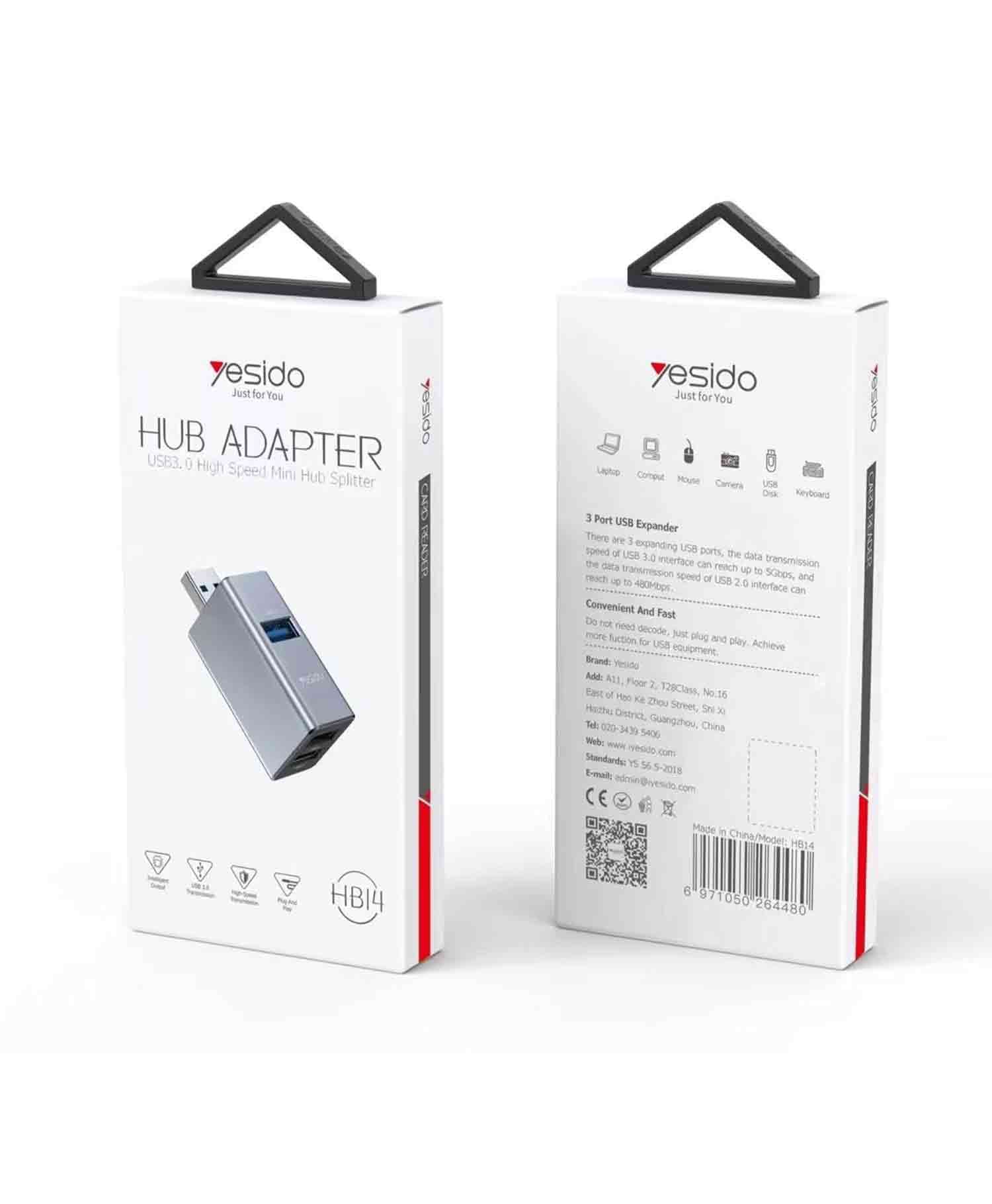 هاب 3 پورت USB یسیدو Yesido HB14 — تصویر ۵