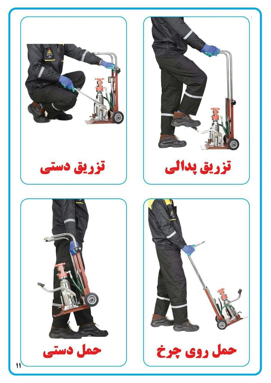 گریس پمپ فشار قوی ASAD دستی و پدالی مدل A-600 — تصویر ۵