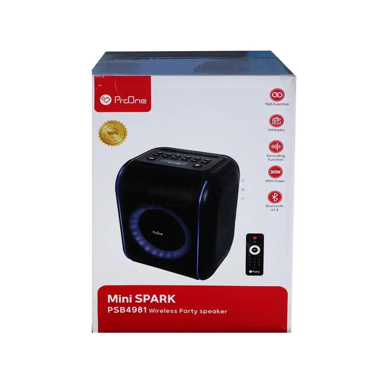 اسپیکر بی سیم ProOne مدل Mini Spark PSB4981 – مشکی — تصویر ۴