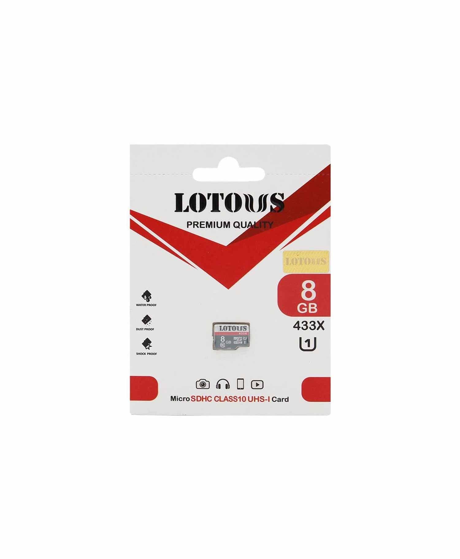 کارت حافظه microSDHC لوتوس 433X ظرفیت 16 گیگابایت