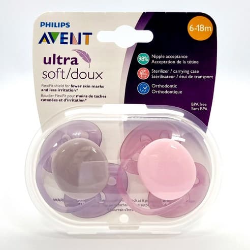 پستانک دوقلو 6 تا 18 ماه Ultra Soft فیلیپس اونتx