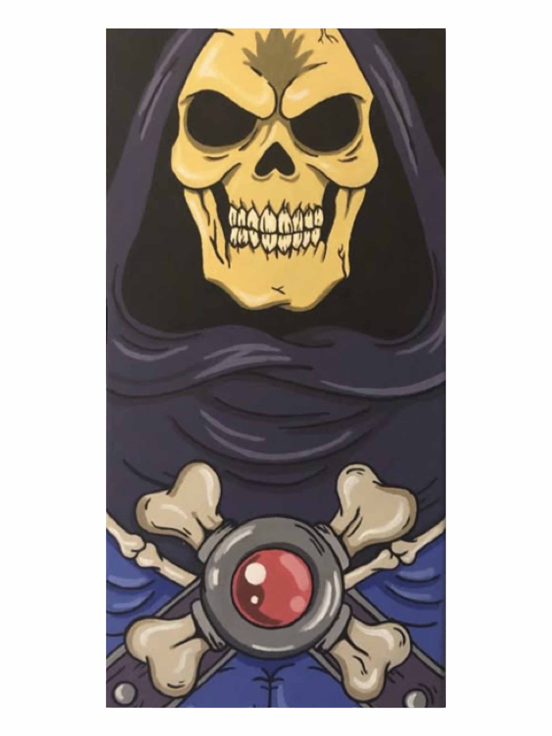 💀 تابلو نقاشی پاپآرت اسکلتور (Skeletor) | هنر دست Yohooland
