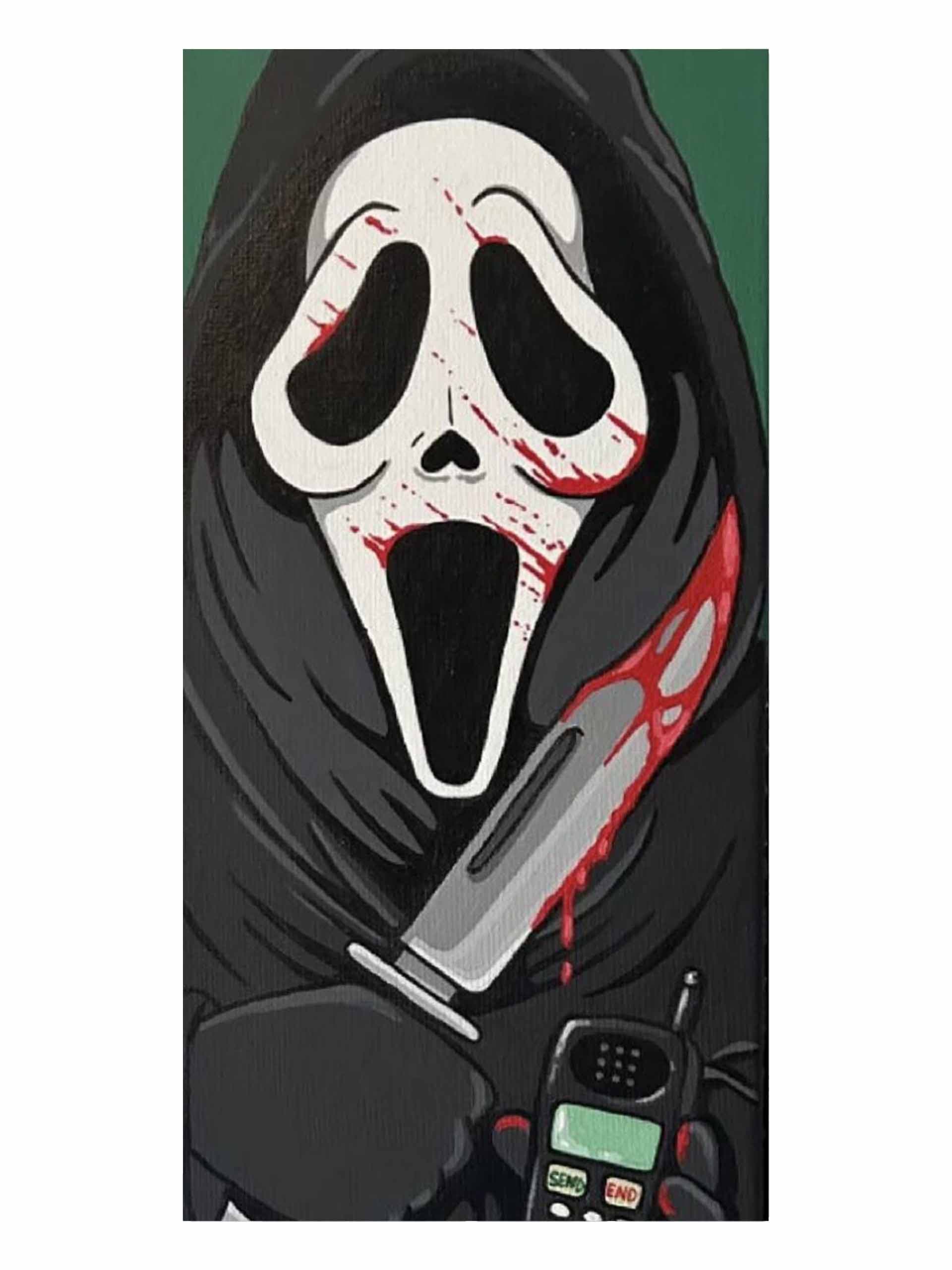 🔪 تابلو نقاشی پاپ‌آرت اسکریم (Ghostface) | هنر دست یوهولند — تصویر ۲