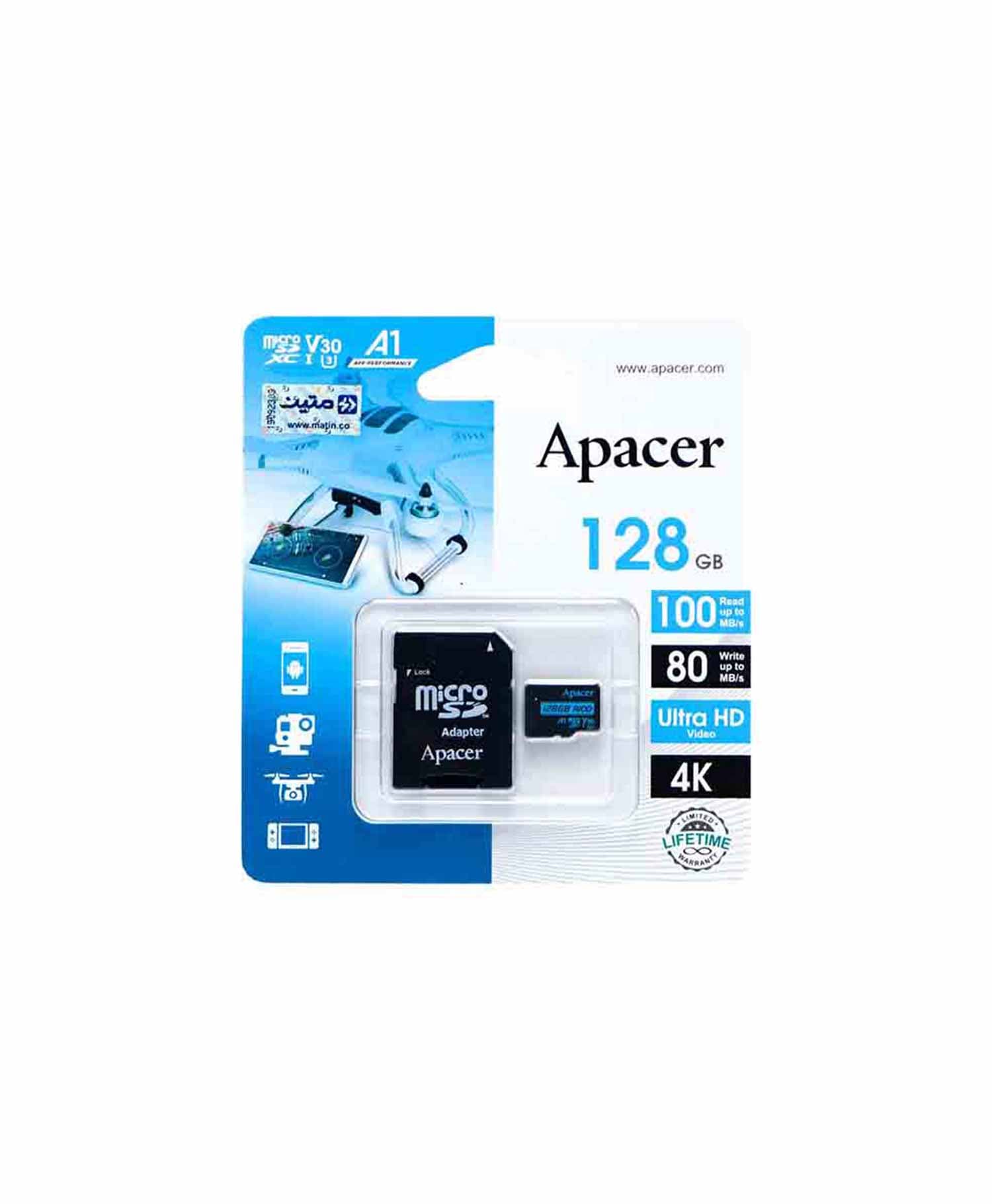 کارت حافظه microSDXC اپیسر ظرفیت 128 گیگابایت