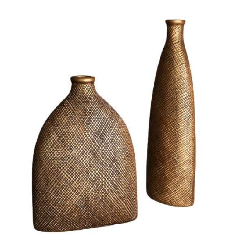 گلدان دکوری مدل خمره مجموعه 2 عددی