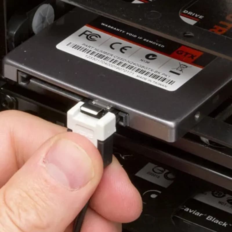 کابل دیتا Sata 3.0 قفل دار به طول 30 سانتی متر — تصویر ۵
