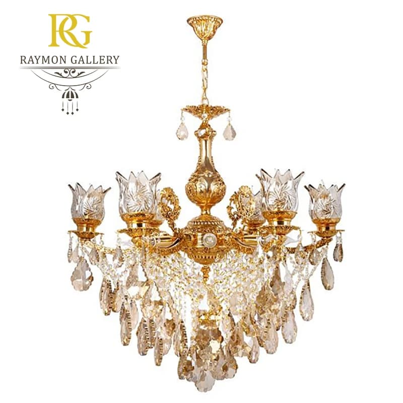 لوستر برنز 8 شعله کد B8311