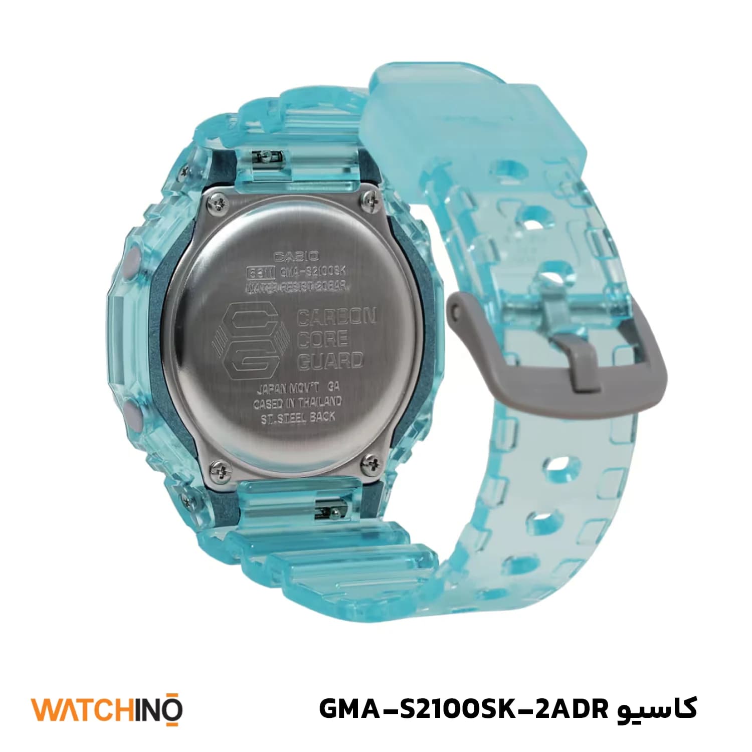 ساعت مچی اسپرت دو زمانه برند جی شاک مدل ‏GMA S2100SK 2ADR‎ رنگ آبی — تصویر ۱۰