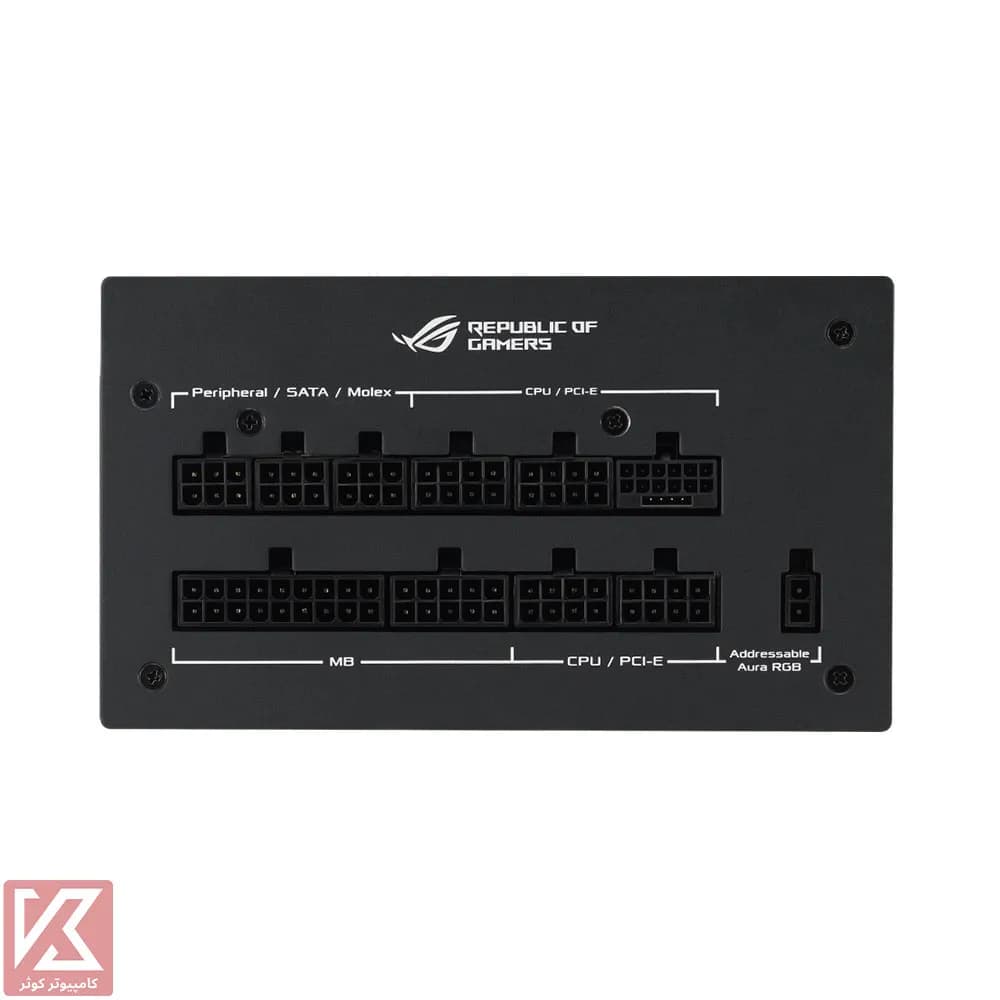 پاور ایسوس 1200 وات فول ماژولار مدل ROG STRIX 1200W Gold Aura — تصویر ۸