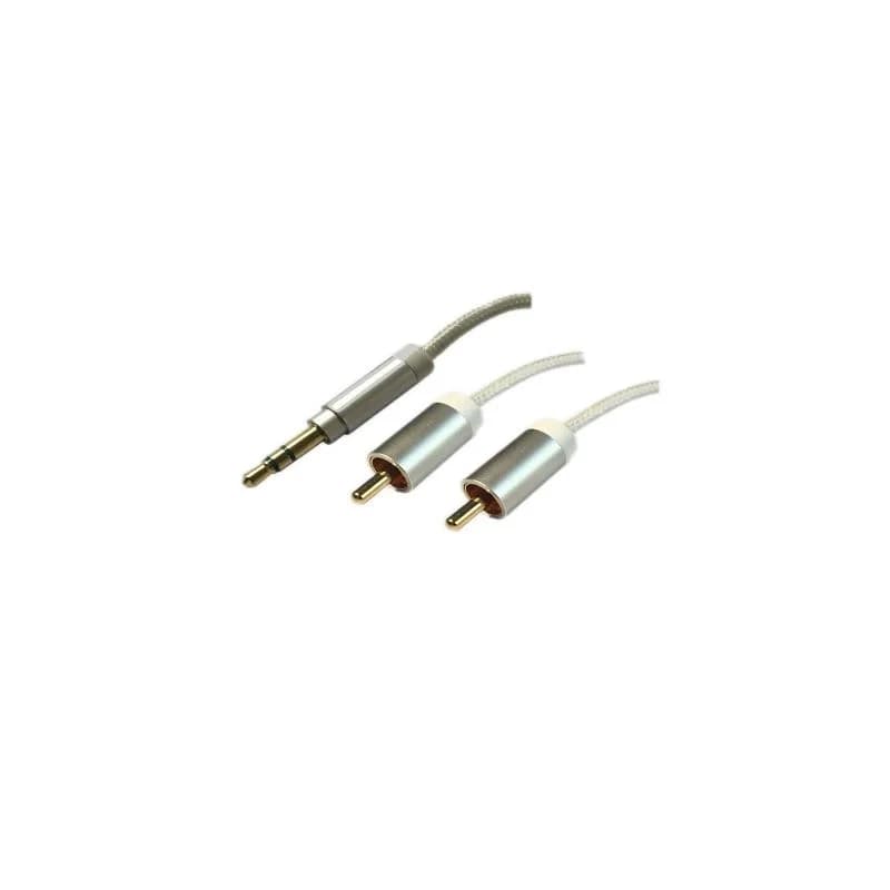 تبدیل 1 به 2 صدا استریو 3.5 میلی متر به RCA کنفی فرانت مدل FN-A2CW10 طول 1 متر — تصویر ۲