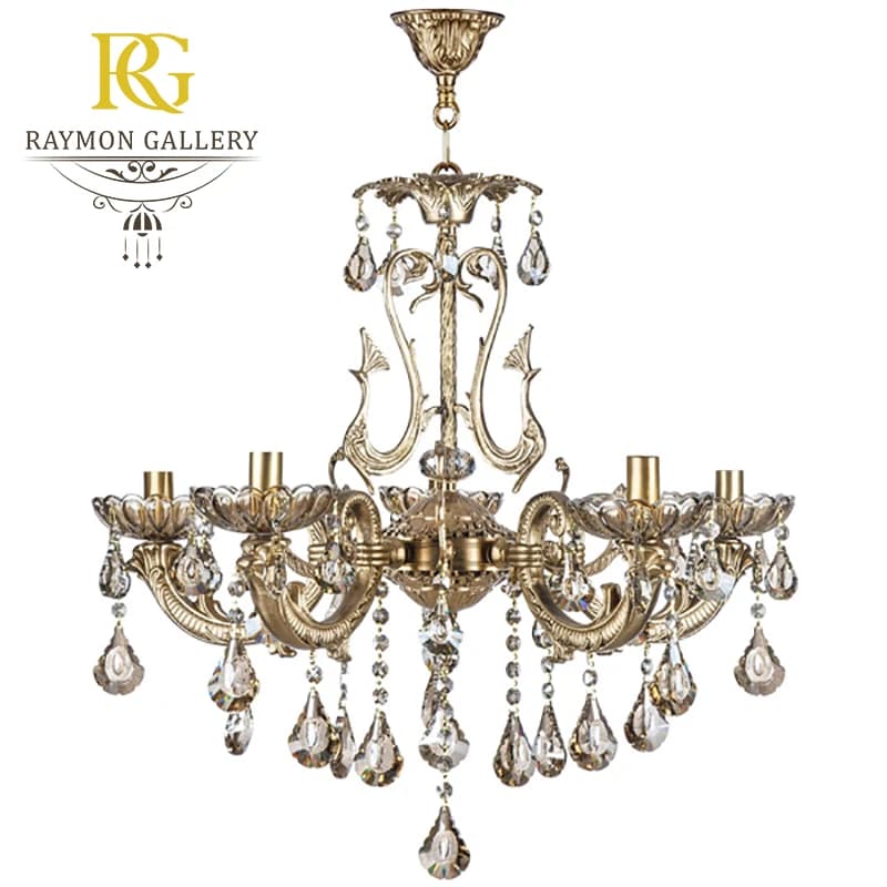 لوستر برنز 4 شعله کد B4290 — تصویر ۲