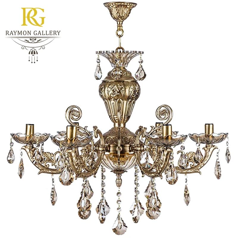 لوستر برنز 16 شعله کد B16281