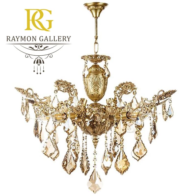 لوستر برنز 12 شعله کد B12265
