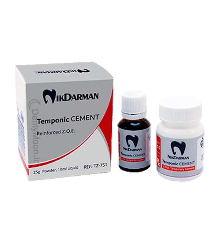 سمان موقت زینک اکساید نیک درمان Temponic Cement Reinforced