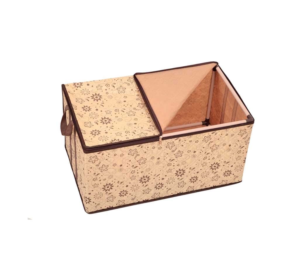 جعبه لباس پارچه ای سایز سه با اسکلت {Hometex}