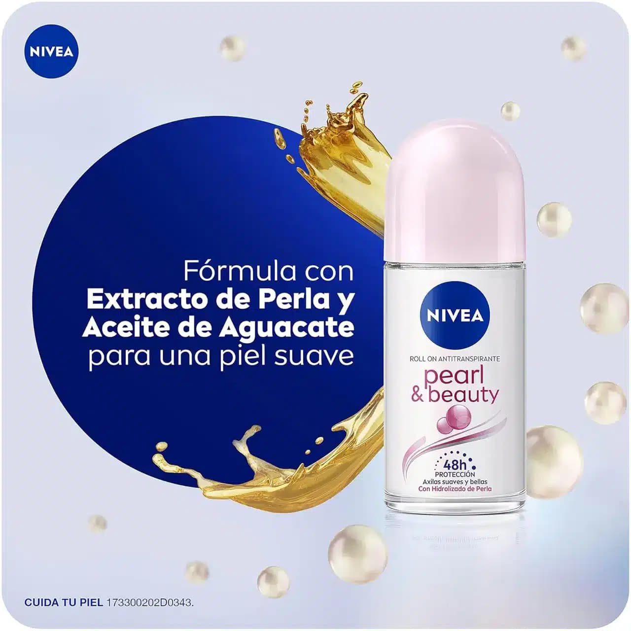 مام رول زنانه پرل اند بیوتی صدفی کننده نیوا 50 میلی لیتری Nivea WoMen Pearl & Beauty Roll-On Deodorant 50ml — تصویر ۸