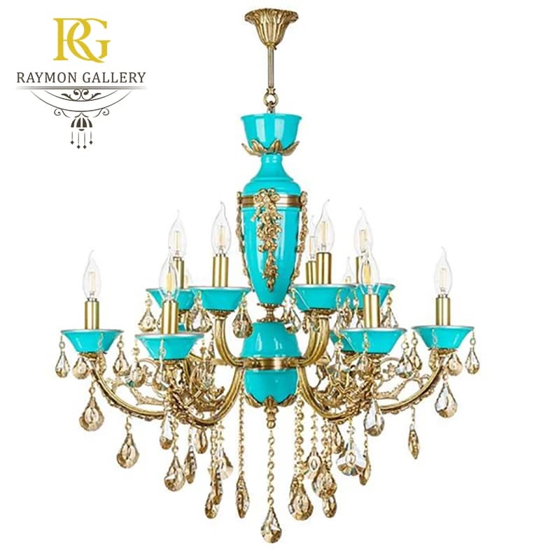 لوستر برنز 10 شاخه کد B10237
