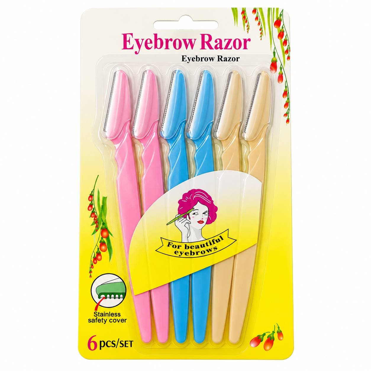 تیغ ابرو Eyebrow Razor مدل 6 PCS