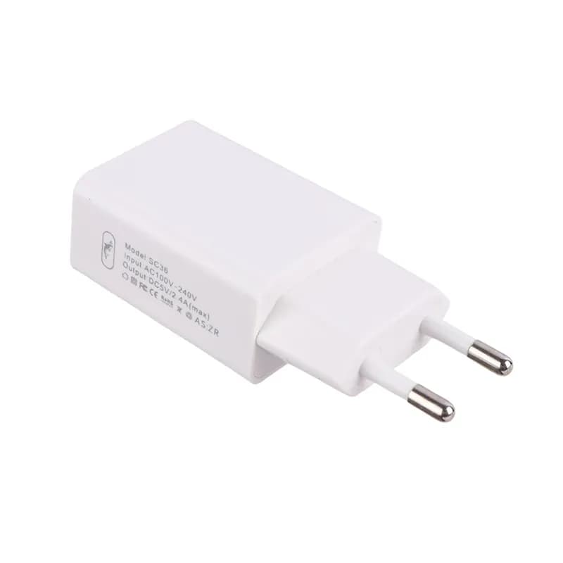 شارژر دیواری 12 وات 2.4A اسکای دلفین مدل SC36V + کابل میکرو — تصویر ۲