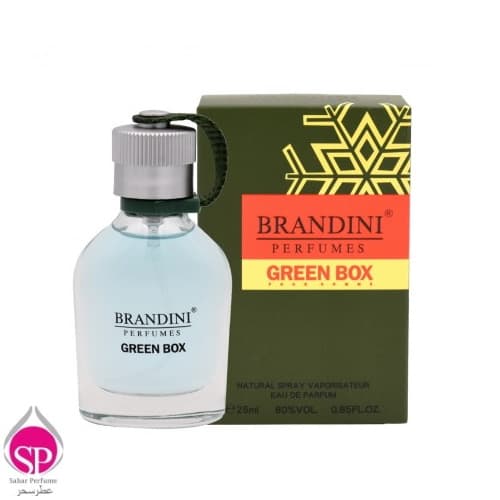 عطرجیبی مردانه برندینی مدل Green Box حجم 25 میلی لیتر — تصویر ۲