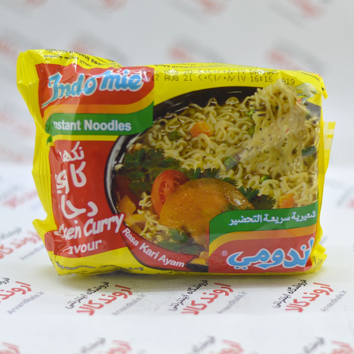نودل مرغ اندومی Indomie مدل Chicken Curry