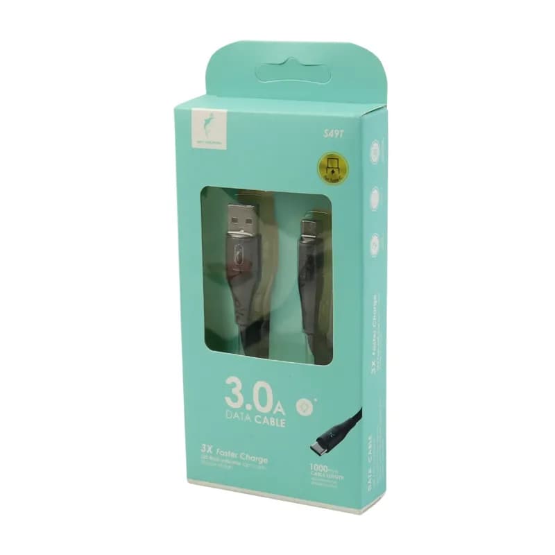 کابل شارژ USB به تایپ سی 3A فست اسکای دلفین S49T طول 1 متر مشکی – حراج — تصویر ۳