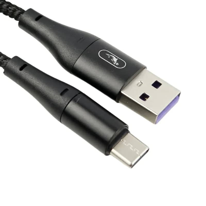 کابل شارژ USB به تایپ سی 3A فست اسکای دلفین S49T طول 1 متر مشکی – حراج — تصویر ۲