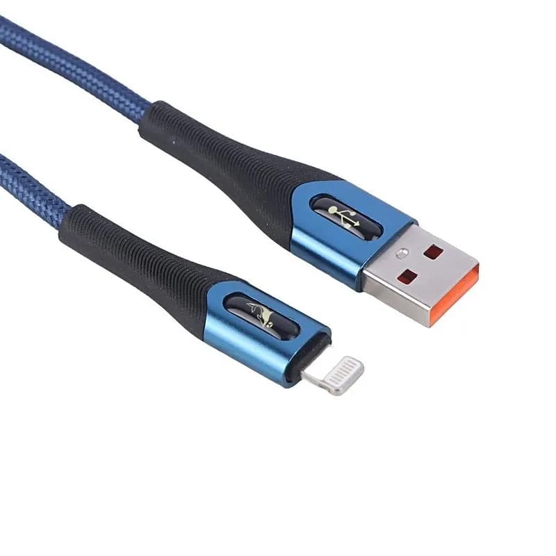 کابل شارژ USB به لایتنینگ 3A فست اسکای دلفین S01L طول 1 متر سرمه‌ای – حراج — تصویر ۲